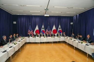 트럼프 2기 첫 한미-한미일 외교장관회담…3국 협력 의지 재확인